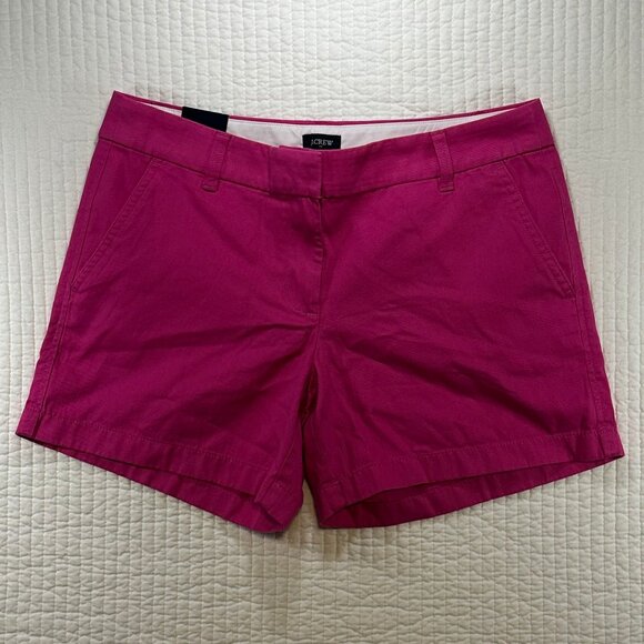 J. Crew Pants - J. Crew Pink Fuschia 5" Chino Shorts Women's Size 8 NWT